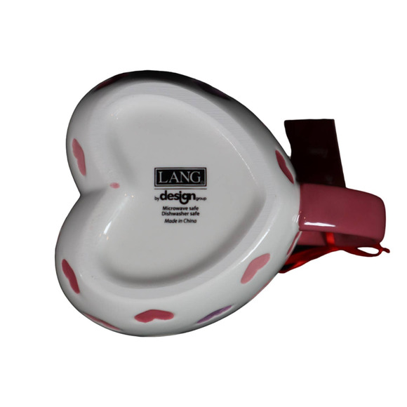 Lang Pink Heart Shape Valentine's Day Coffee Mug - Picture 5 of 5